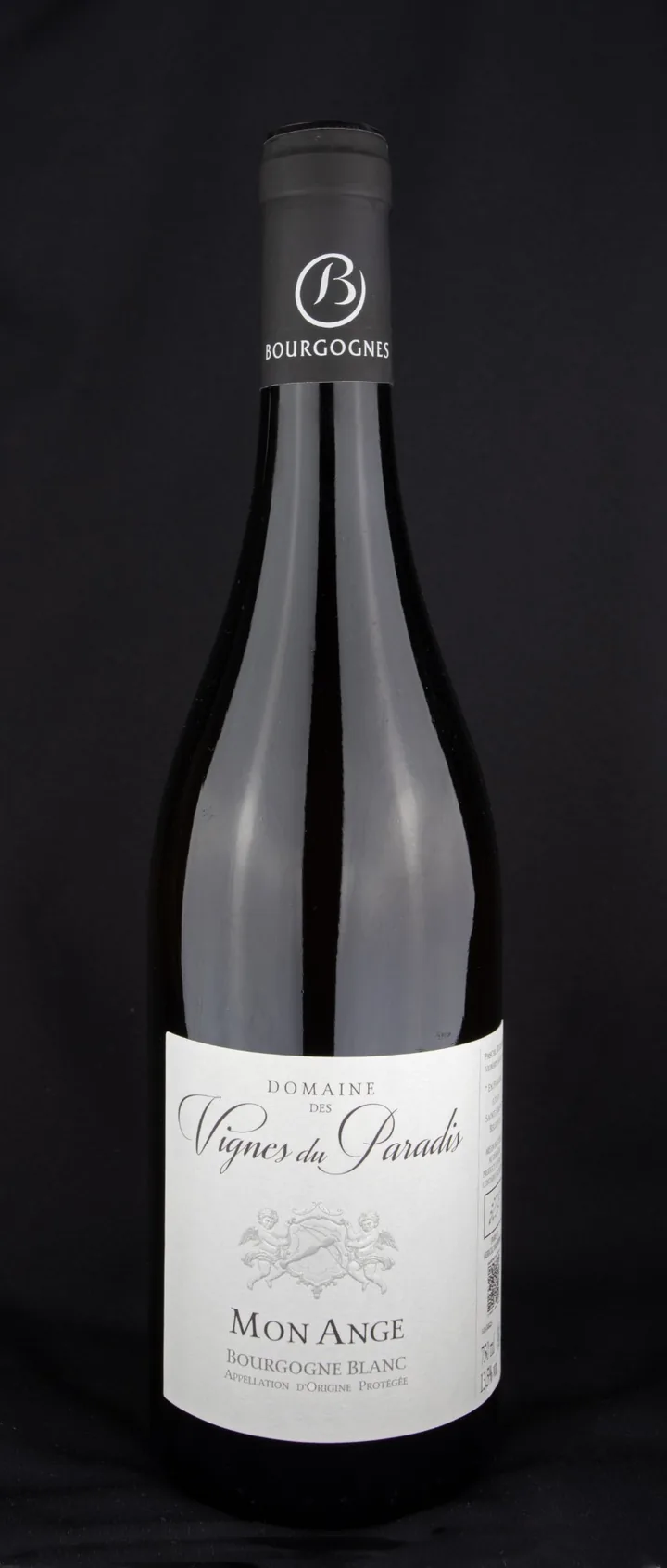 Bouteille de Bourgogne blanc « Mon Ange », Domaine des Vignes du Paradis